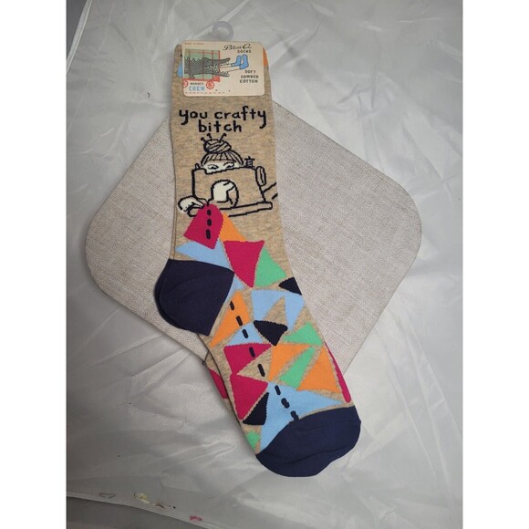Blue Q Crafty Girl Crude Humor Socks - Picture 1 of 4